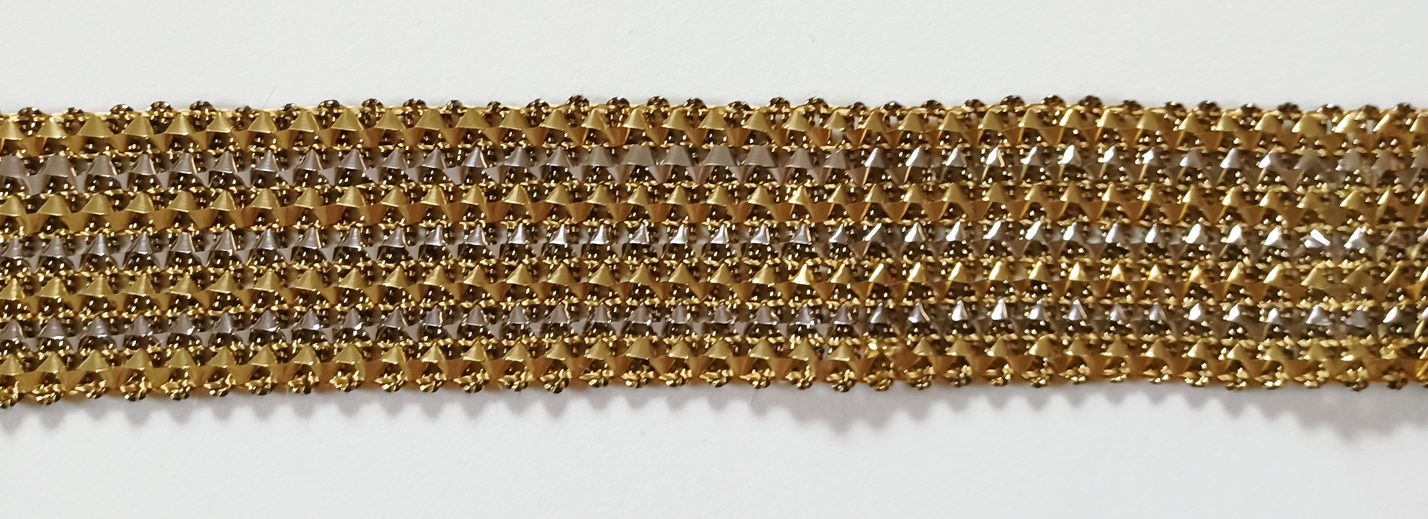 Gold/Silver Metallic 1 1/2" Braid