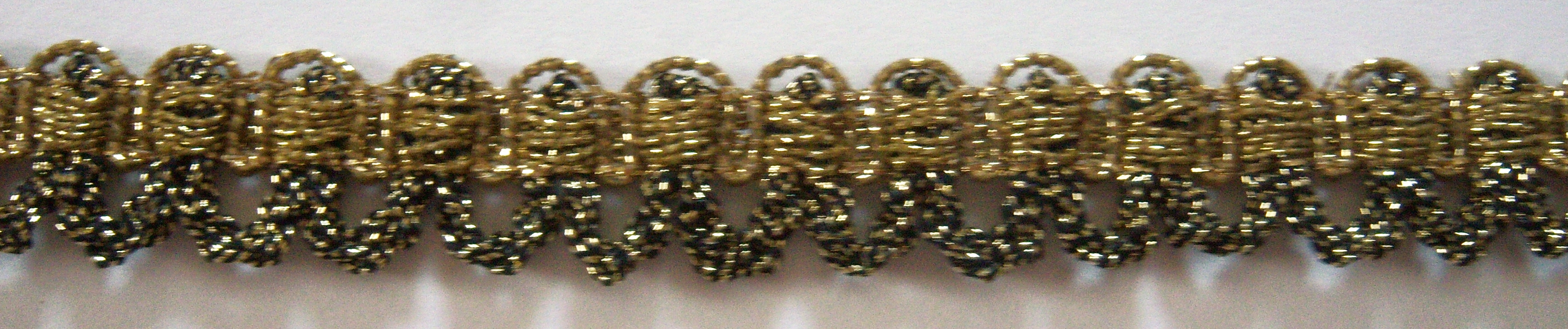 Gold Metallic/Black 9/16" Trim