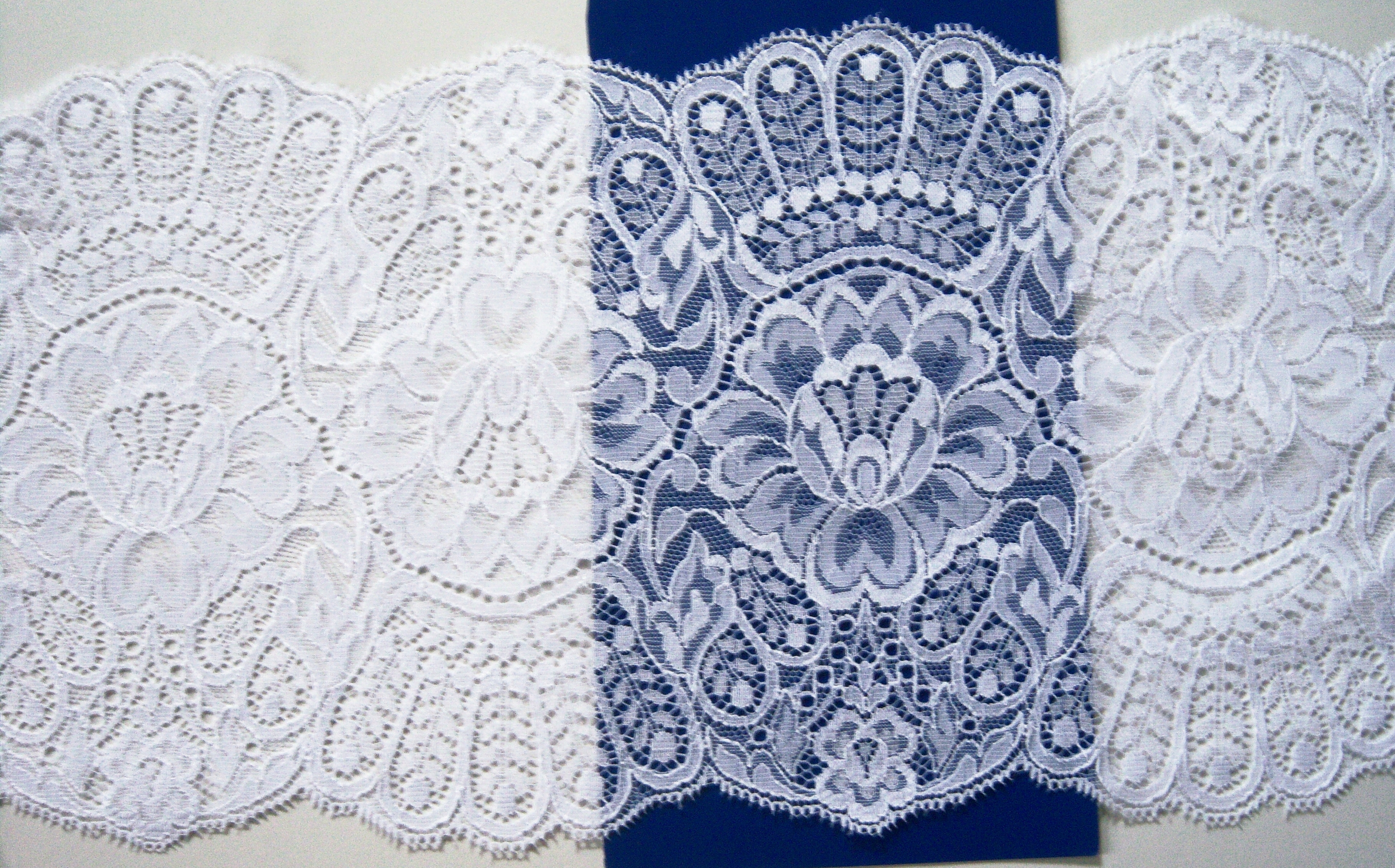 White 7" Lace