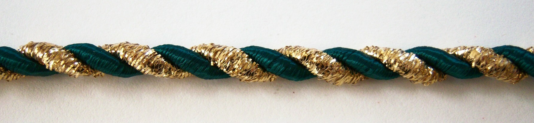 Green/Gold Sparkle 1/4" Cord