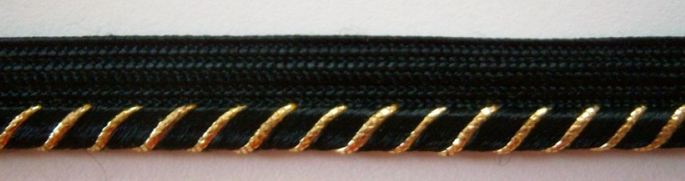 Black/Gold 1/4" Piping