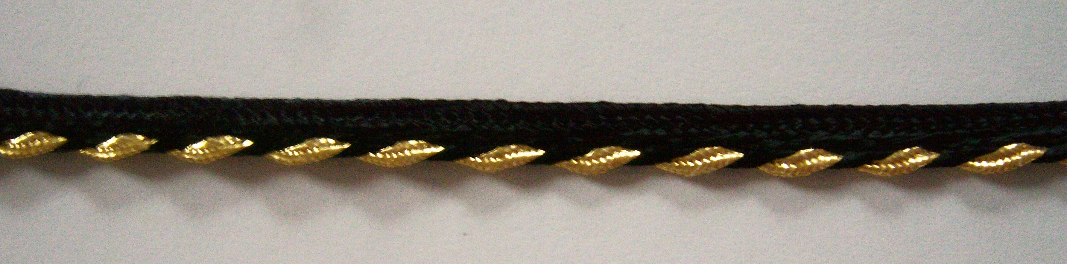 Black/Gold 1/8" Piping