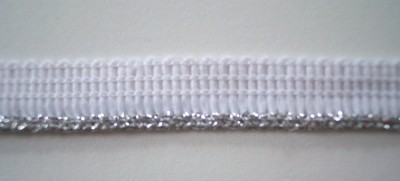 White/Silver Metallic 1/2" Piping