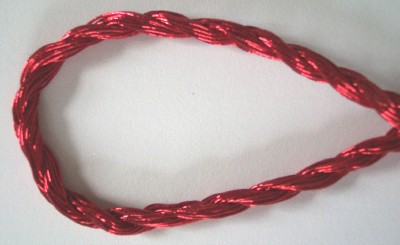 Red Mylar 5/16" Metallic Cord