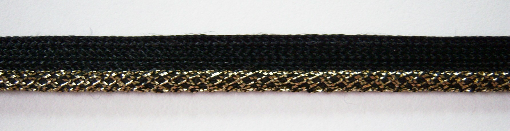 Black/Gold Mesh 1/8" Piping