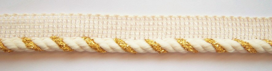 Natural/Ivory/Gold 1/4" Piping