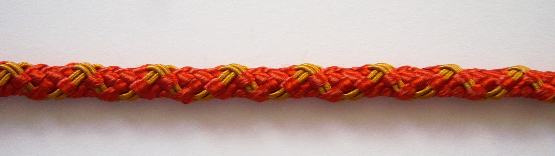 Burnt Orange/Gold 1/4" Cord