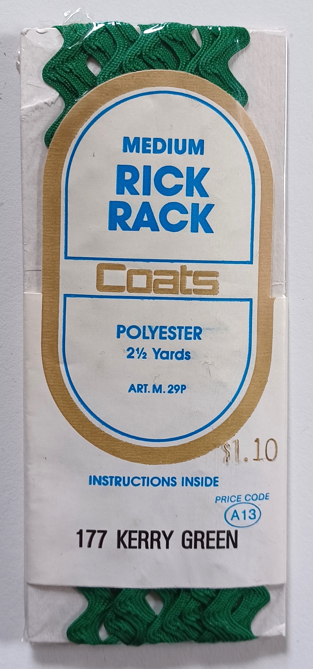 Kerry Green 3/8" Rick Rack