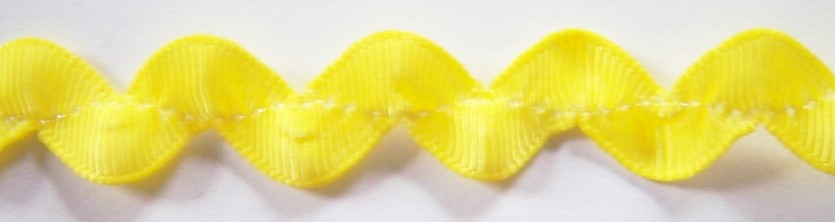 Yellow 5/8" Wavy Grosgrain Ribbon