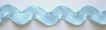 Blue 5/8" Wavy Grosgrain Ribbon