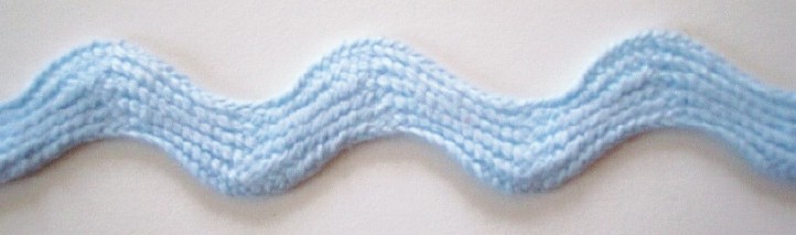 Baby Blue Velvety 1" Rick Rack