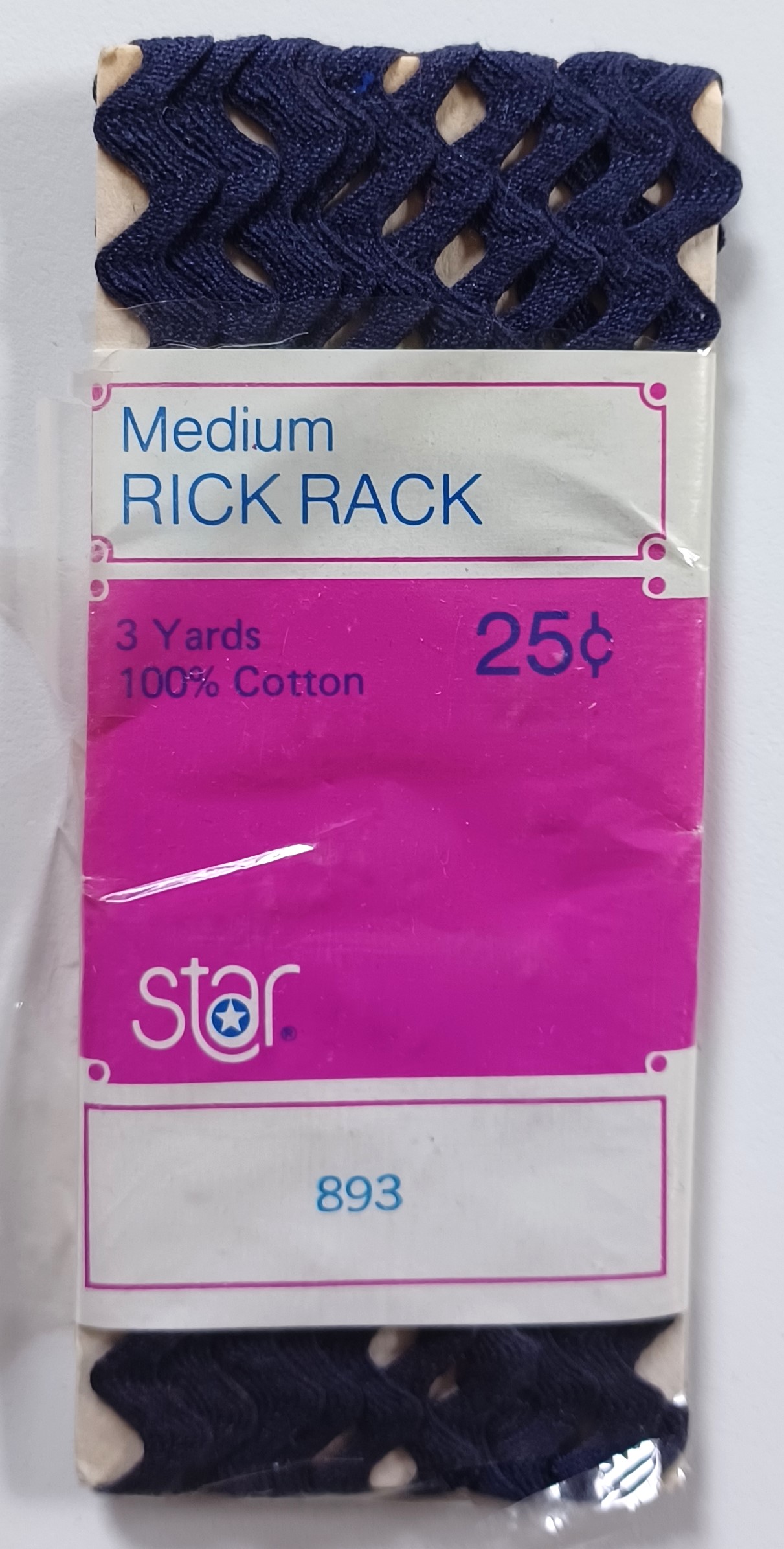 Navy 3/8" Rick Rack