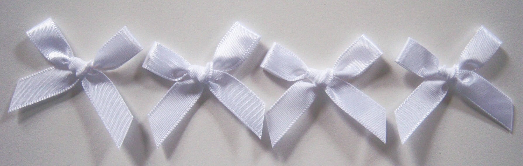 White Satin Bow