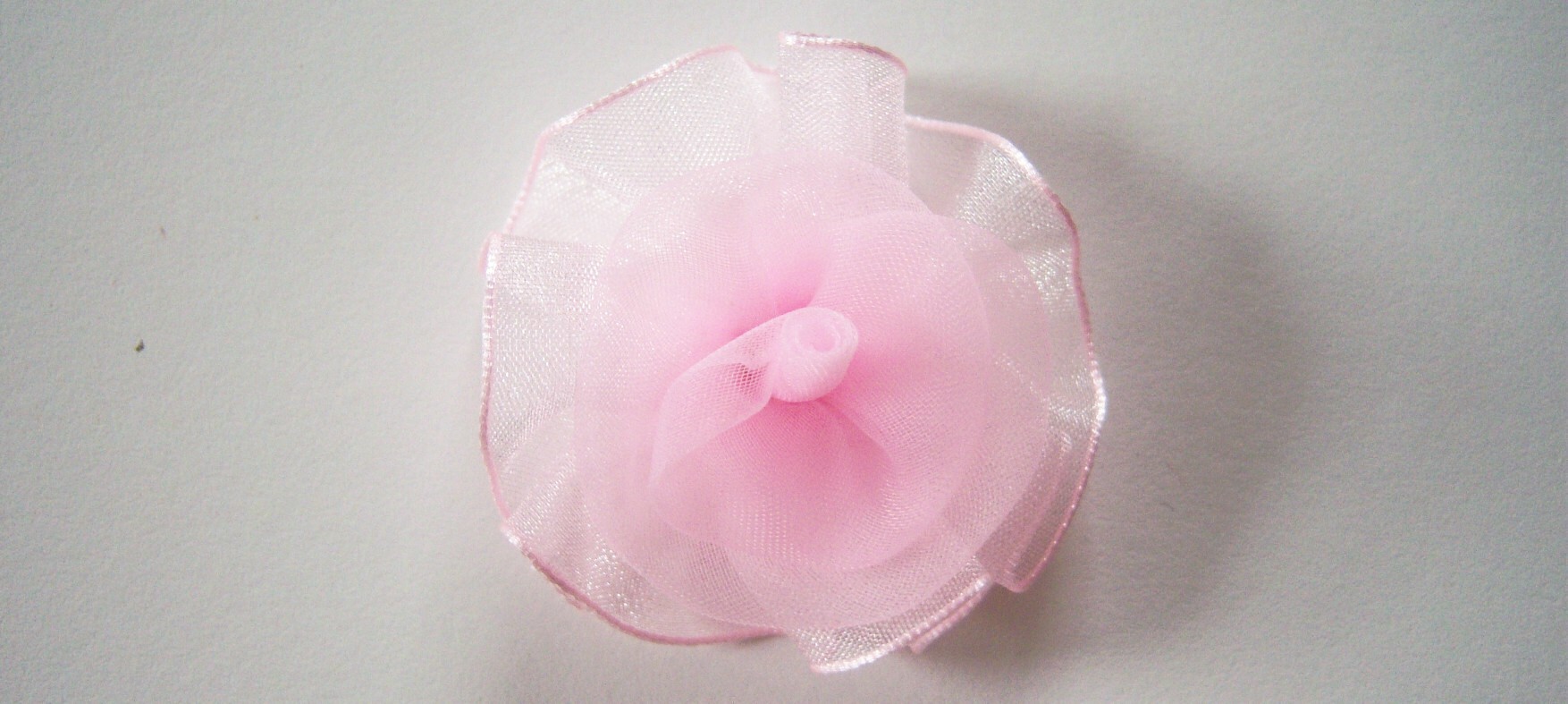 Pink Organza Satin Rose