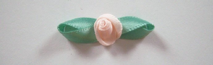 Pale Pink/Mint Satin 1 1/4" Loop