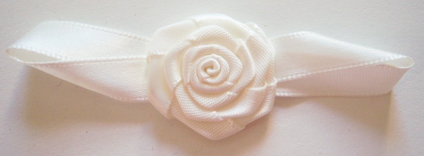 Ivory Rose/Satin Loop