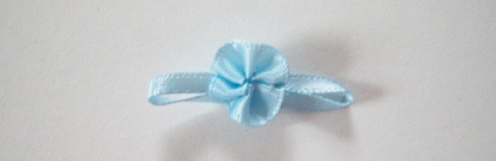 Blue Rose/Blue Satin 1 1/4" Loop