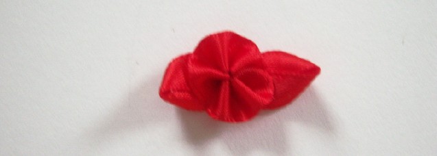 Red Rose/Red Satin 1 1/8" Loop