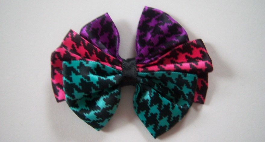 Grape/Pink/Jade Satin 2 1/4" Bow