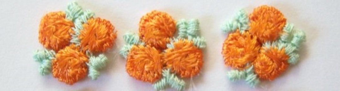 Orange 3/4" Flower