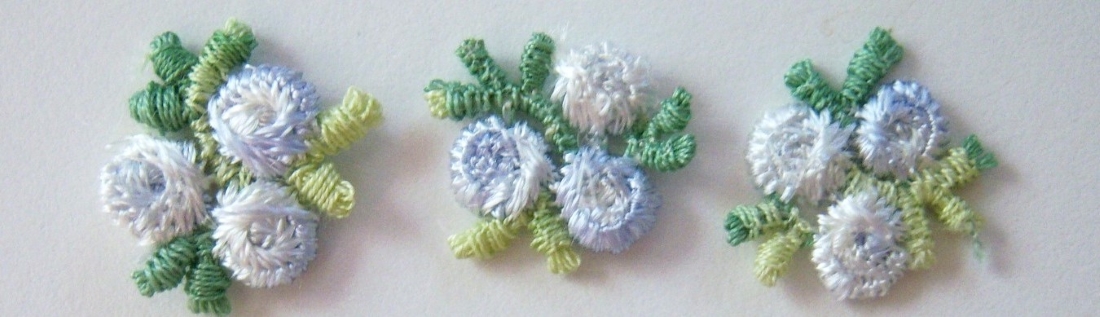 Pale Blue 3/4" Flower