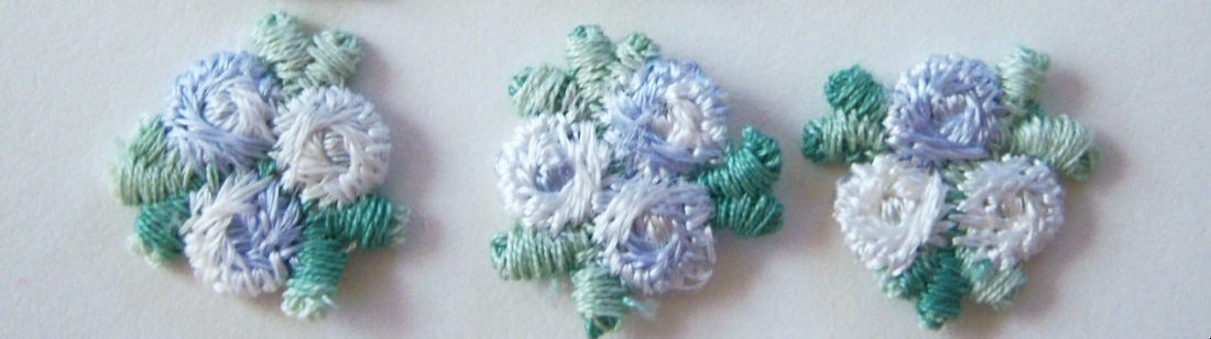 Pale Blue 3/4" Flower