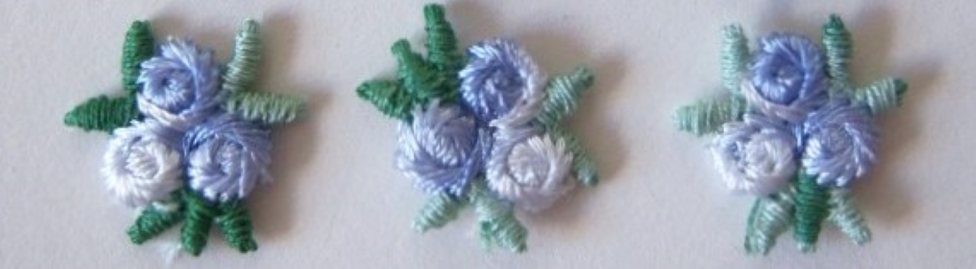 Blue 5/8" Flower