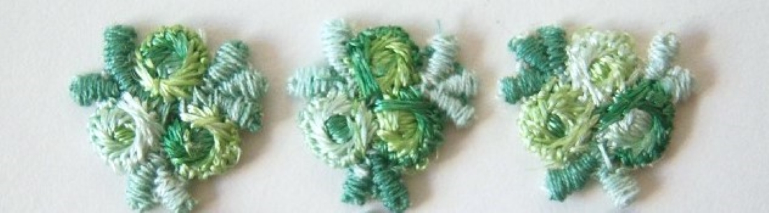 Green 3/4" Flower