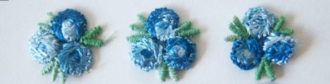 Turquoise 3/4" Flower