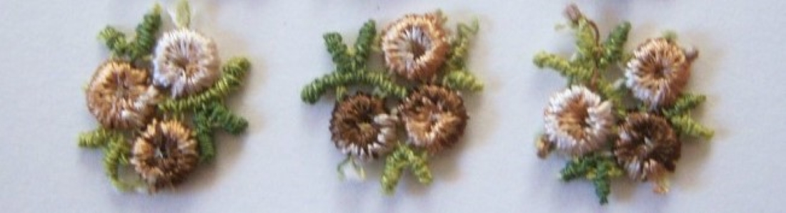 Brown/Fern 11/16" Flower