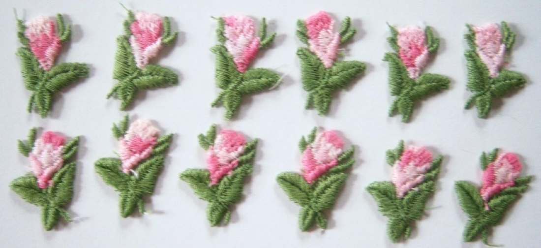 Pink/Fern Applique Pair