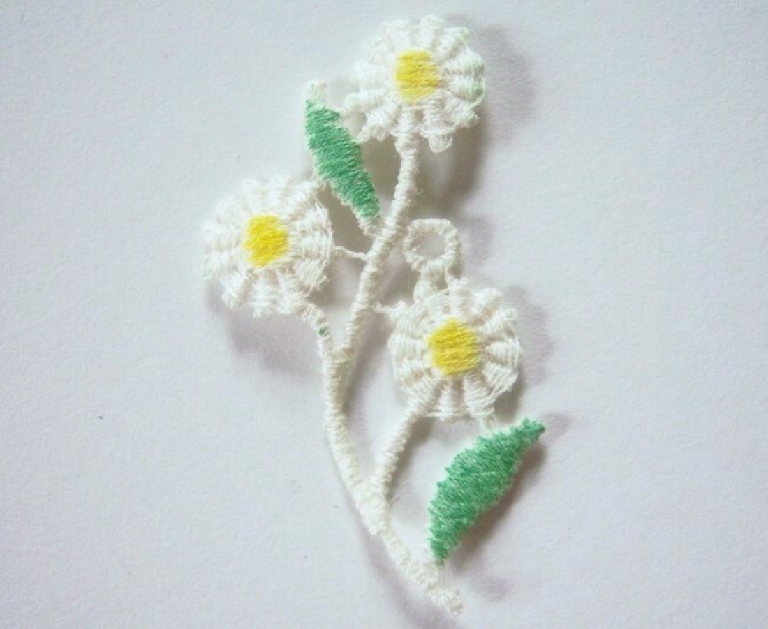 Yellow/Green Daisies Applique