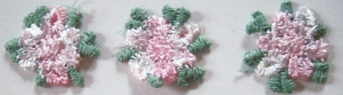 Pink/Green 1" Applique