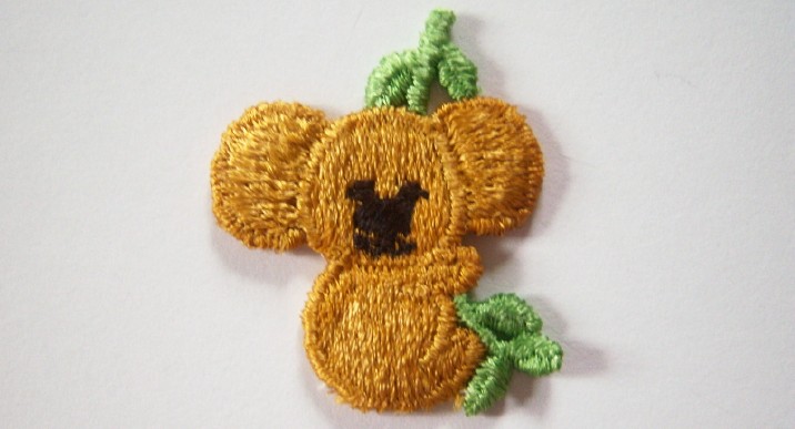 Gold Koala Bear 1 3/4" Applique