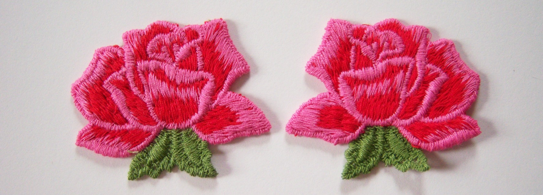 Red/Pink Rose Applique