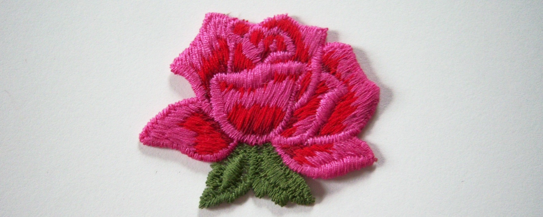 Shocking/Red/Wine Rose Applique