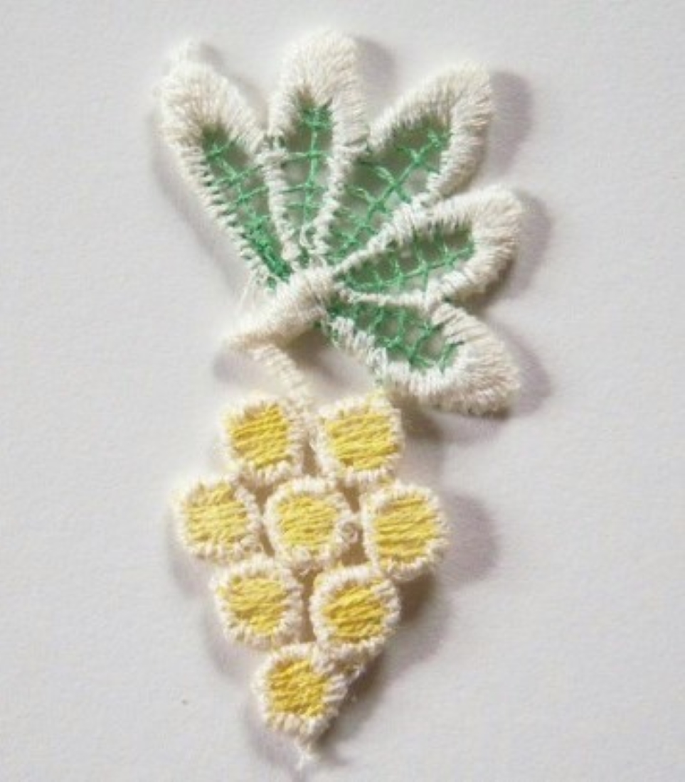 Yellow/Green Grapes Applique