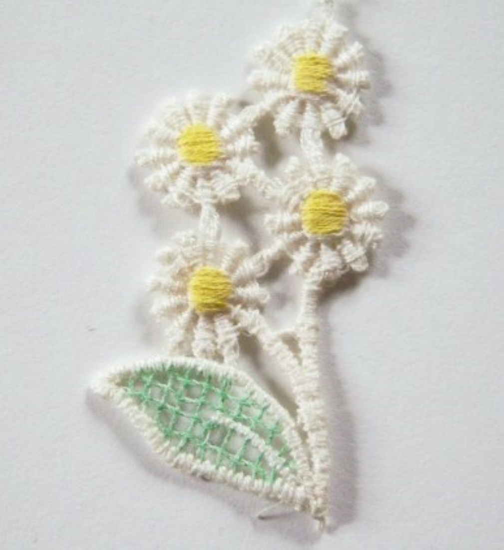 Yellow/Green Daisies 2" Applique