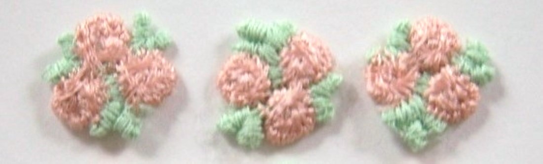 Light Peach/Mint 3/4" Flower