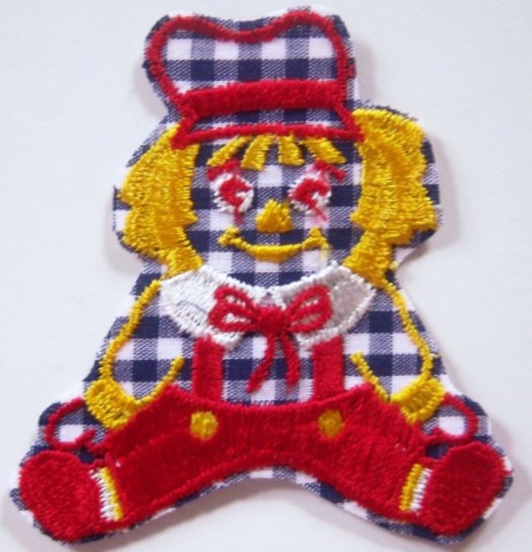 Red Raggedy Andy Iron On Applique