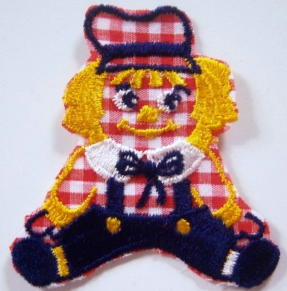 Navy/Red Raggedy Andy Iron On Applique