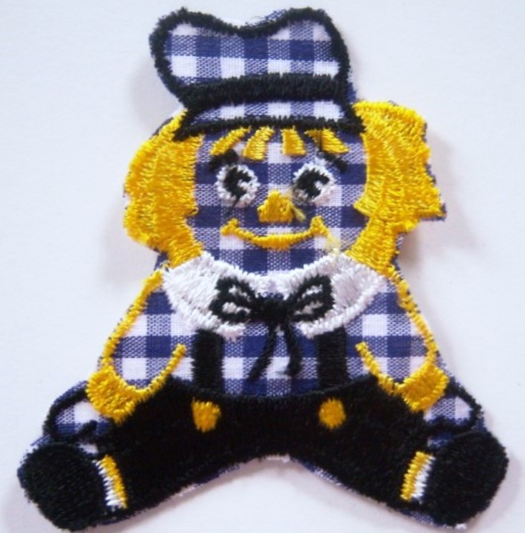 Navy Raggedy Andy Iron On Applique