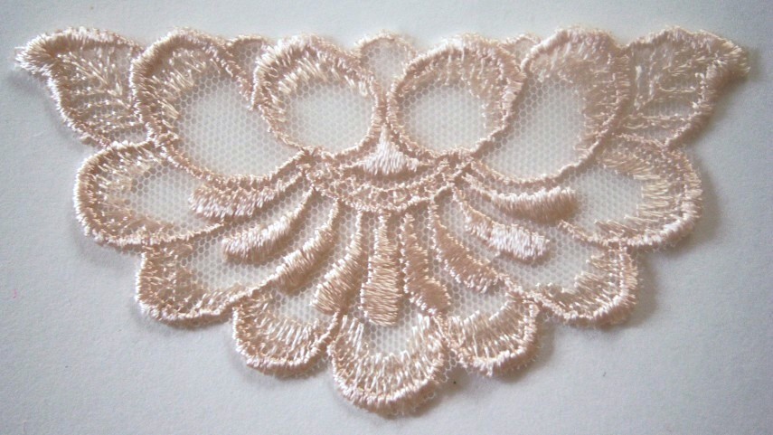 Natural 3 1/2" Embroidered Applique