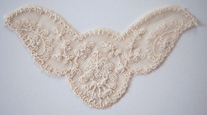 Honey/Natural Embroidered Applique