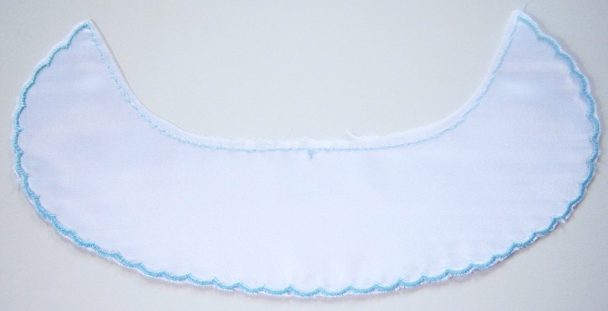 White Satin/Blue 10 1/4" Collar