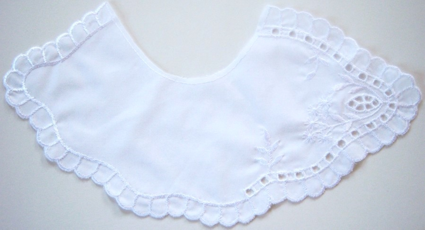 White Right Side 13" Embroidered Yoke