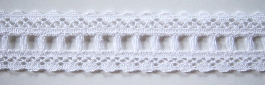 Off White 1 1/8" Cotton Lace