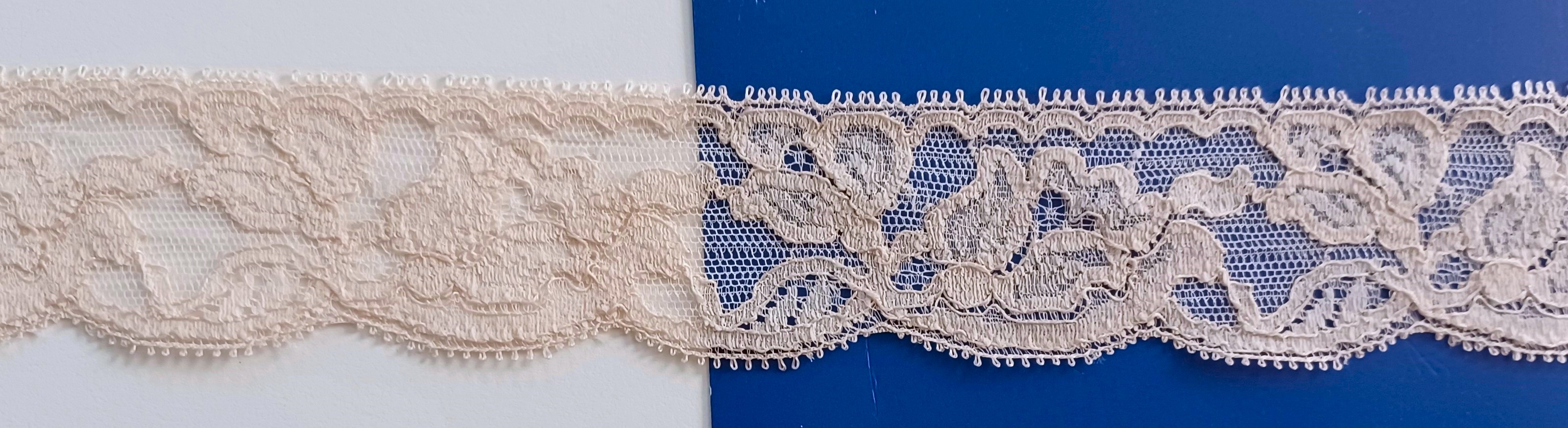 Subtle Nude 1 3/4" Nylon Lace