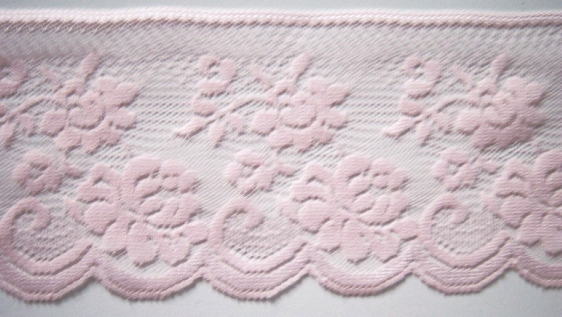 Petal Pink 4" Nylon Lace