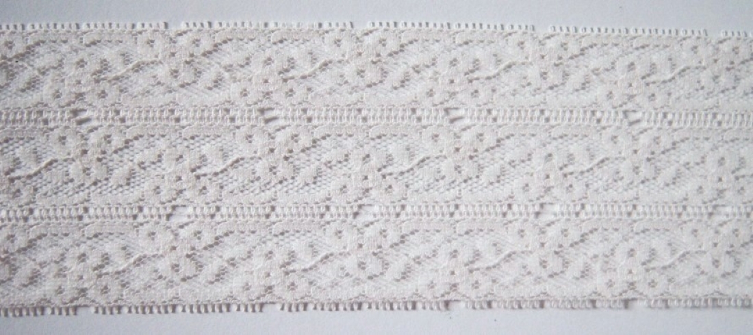 Bone 2 1/4" Nylon Lace